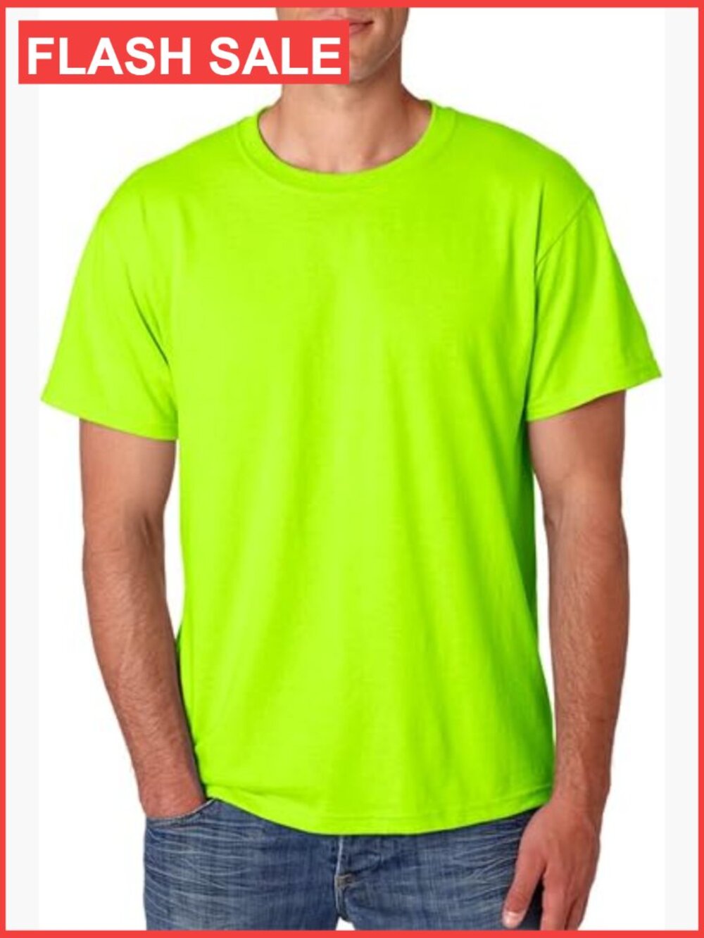 Men's Moisture Wicking Cotton Polyester Crew Neck Short Sleeve Tee